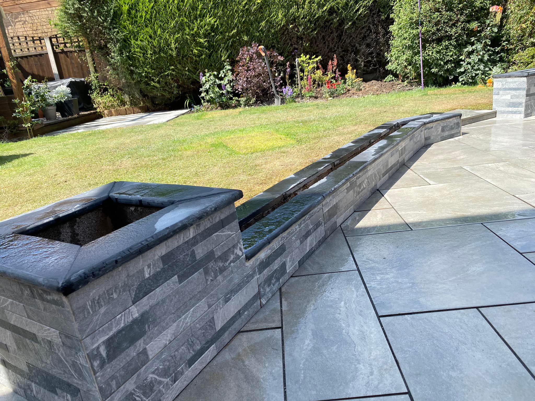 Black Limestone 600x300mm Double Bullnose - Image 2