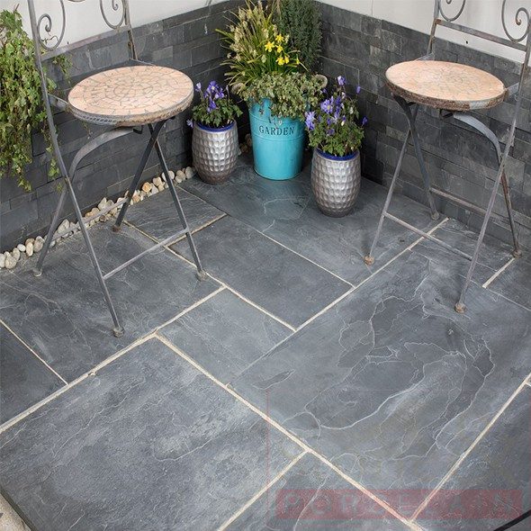BLUE BLACK SLATE 4 SIZES CALIBRATED & SAWN EDGE