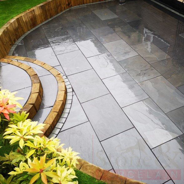 BLUE BLACK SLATE - 900X600 CAL & SAWN EDGE