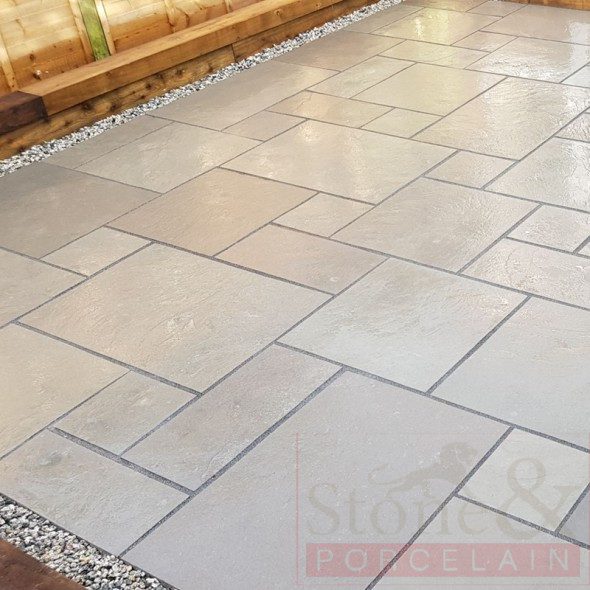 DOVE GREY LIMESTONE 4 SIZES CALIBRATED & SAWN EDGE